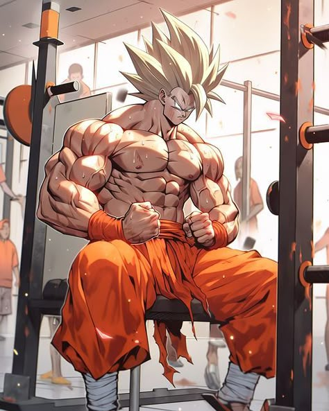 Goku Body Wallpaper, Weighted Exercises, Animated Video Maker, Image Dbz, Goku Wallpaper, Hidden Potential, Dragon Ball Painting, Dragon Ball Super Wallpapers, Dragon Ball Art Goku