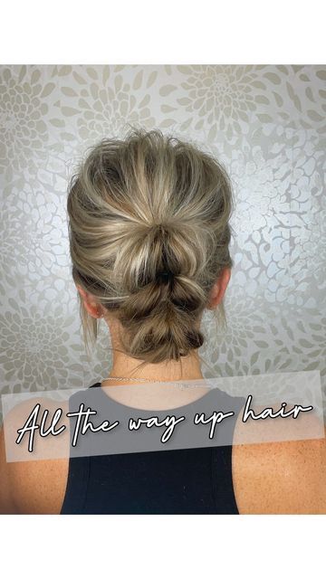 Fun Hair Dos For Short Hair, Easy Short Hair Ponytails, Shoulder Length Hair Pulled Up, Medium Hair Updo Easy Wedding, Updos For Windy Days, Casual Hair Dos For Medium Hair, Quick Updos For Shoulder Length Hair, Diy Up Dos For Medium Hair, Office Updo Easy Short Hair