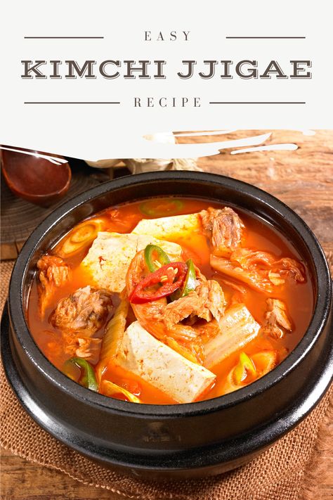 Kimchi Stew tips you need to know, plus an instant option! #koreanfood Chicken Kimchi Soup, Kimchi Jigae Recipe Pork, Easy Kimchi Stew, Pork Belly Stew, Kimchi Jiggae Korean, Kimchi Chigae Recipe, Kimchee Stew, Korean Jjigae, Kimchee Soup