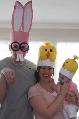 Do you think we could get Josh to do this?!  Kinda cute and corny...    It was called "Some Bunny and his Chicks" Easter Hat Ideas, Easter Bonnet Ideas, Easter Hat Parade, Easter Bonnets, Crazy Hat, Crazy Hat Day, Easter Hat, Paper Hats, Easter Hats