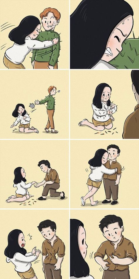 Cassandra Calin, Hug Images, Life Comics, Boy Images, Bd Comics, 웃긴 사진, Cute Stories, Dessin Adorable, Fun Comics