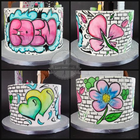 Graffiti Cake Birthday Parties, Grafitti Cake Ideas, Graffiti Cake Ideas, Hip Hop Cake Ideas, Graffiti Birthday Cake, Hip Hop Birthday Cake, Hip Hop Cake, Graffiti Cake, Graffiti Party