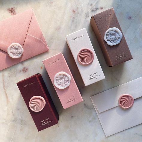 Tea Service Ideas, Pink Ribbon Aesthetic, Product Packaging Ideas, Beautiful Packaging Design, Wax Stamps, Seal Wax, Packaging Ideas Business, Branding Design Packaging, Tattoo Aftercare