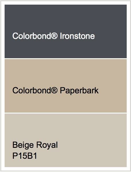 Roof - Ironstone |  Render - Beige Royal  |  Windows - Paperbark House Paint Exterior Colour Schemes, External House Colours, Exterior Colour Schemes, Exterior House Colours, Rendered Houses, Beige Color Scheme, House Colour, House Paint Interior, Paint Colors For House