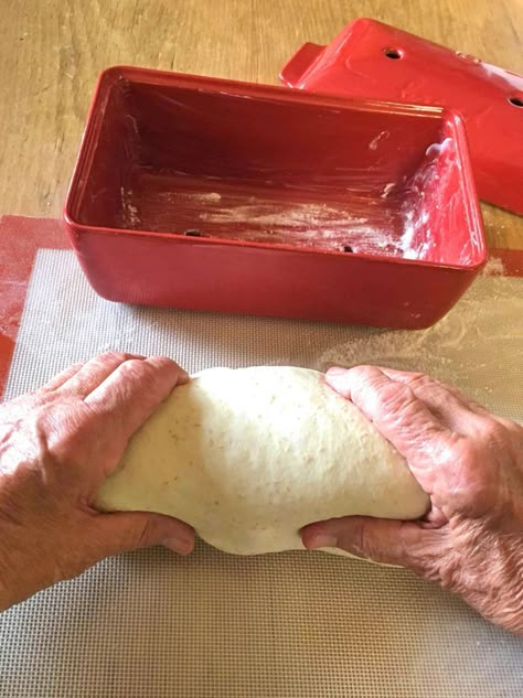 Emile Henry Bread Loaf Baker Recipes, Emile Henry Bakeware, Bread Cloche, Best Bakes, Brioche Bread Recipe, White Sandwich Bread, Colorful Kitchens, French Bread Recipe, Emile Henry