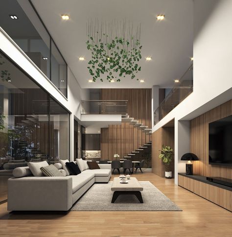 Big Modern Houses Interior Design, Best Modern House Design Interior, Modern House Inside Design, Luxury Modern Homes Interior, Minimalis House Interior, Luxury House Inside, Modern House Design Living Room, Small Luxurious House, Aesthetic Mansions Modern