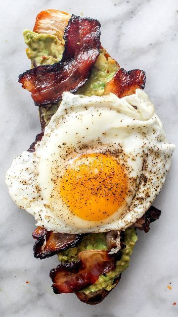 Jelly Bread, Toast Bacon, Breakfast Catering, Avocado Spread, Ezekiel Bread, Runny Eggs, Avocado Toast Egg, Over Easy Eggs, Bacon Avocado