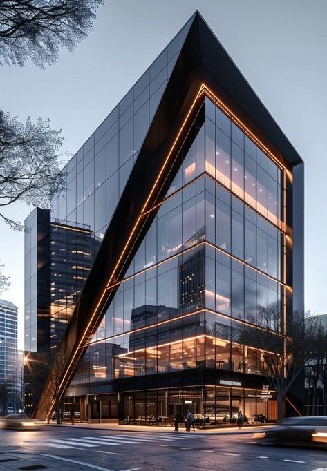 Commercial Office Design Exterior, Modern Commercial Building Facade Design, Office Building Aesthetic, Facade Design Commercial, Commercial Building Exterior Facades, Commercial Facade Design, Modern Commercial Building Exterior, Commercial Building Elevation, Commercial Building Exterior