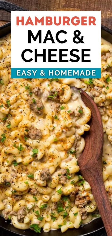 Slow Cooker Hamburger Mac And Cheese, Crockpot Beef Mac And Cheese Recipe, Cheeseburger Mac And Cheese Crockpot, Crockpot Hamburger Mac And Cheese, Homemade Hamburger Mac And Cheese, Cheesey Hamburger Mac, Homemade Cheeseburger Mac, Macaroni And Cheese Burger, Hamburger Mac And Cheese Soup