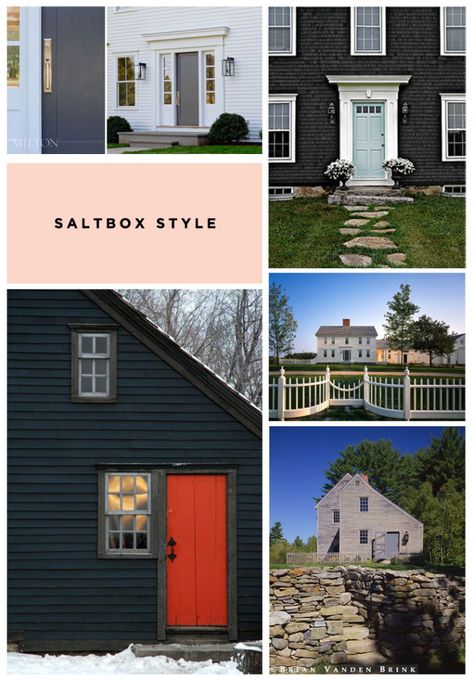 Saltbox Houses Exterior, Saltbox House Plans, Colonial Floor Plans, Historic House Plans, New England House Plans, Vermont Cabin, Large Farmhouse Table, Colonial House Interior, Walton House