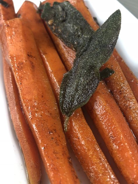 Sage Butter Carrots, Brown Butter Sage Carrots, Brown Butter Sage, Sage Butter Sauce, Sage Recipes, Butter Carrots, Whipped Potatoes, Honey Glazed Carrots, Sauteed Carrots