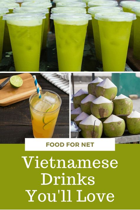 Vietnamese food is known for its flavors and vibrancy, but what about their drinks? See here a list of Vietnamese drinks that are not only interesting and quite unusual but are also delicious at the same time. #drinks #Vietnamese #bestfood Vietnamese Drink Recipes, Vietnamese Cocktails, Vietnamese Drinks, Vietnamese Aesthetic, Kumquat Tea, Hosting Recipes, Vietnamese Tea, Vietnamese Dessert, Drinks To Try