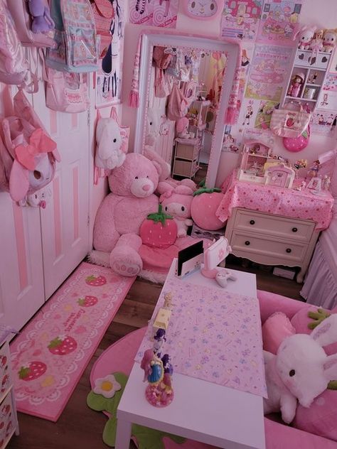 Sanrio Bedroom, Sanrio Room, Kawaii Room Ideas, Baby Crawling Mat, Hello Kitty Room Decor, Sofa Carpet, Hello Kitty Bedroom, Baby Crawling, Kawaii Bedroom