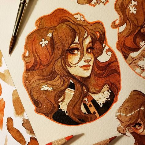 Hair References Drawing, Watercolor Hair, Watercolour Hair, Hair Illustration, Female Drawing, Comic Drawing, Art Competitions, My Posts, Weird Art