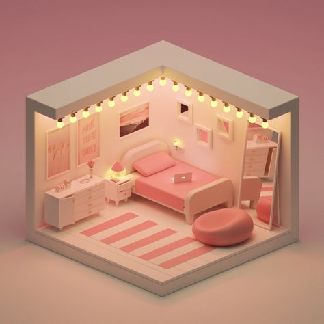 Isometric Rooms, Isometric Room, Blender Ideas, 3d Isometric, 3d Room, 3d Blender, Isometric Art, Sims House Design, Isometric Design