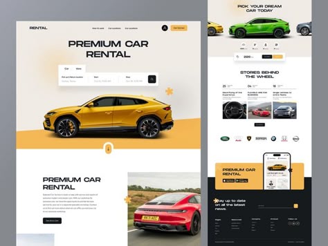 design, car, rent, booking, homepage, homepage, real estate, rental, car rent, rental app, app landing, landing page, app, mockup, website design, web design, website, ui design, uiux, car rent service, 2022 trend Rental Car Website, Car Rental Website, Ux Dashboard, Car Wrap Ideas, Website Landing Page Design, Page Design Ideas, Vehicle Wrap Design, Car Rental App, Vinyl Car Wrap