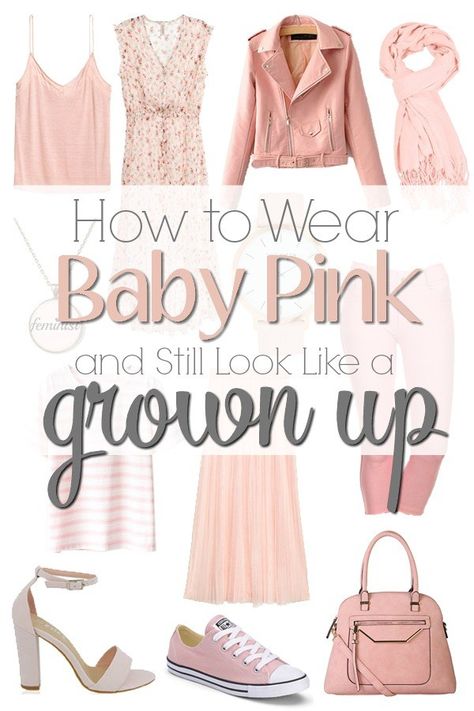 What Goes With Pink Outfits, Pink And Pearls Outfit, Baby Pink Skirts, Pink Classic Outfits, Light Pink Fashion Aesthetic, How To Style Pink Top, Pink And Cream Outfit Aesthetic, Pastel Pink Shirt Outfit, All Pink Wardrobe