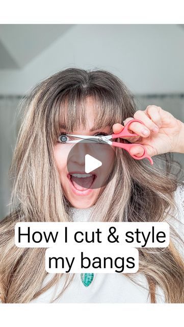 How To Style Shorter Curtain Bangs, Blend Bangs Into Hair, How To Style Medium Hair With Bangs, How To Train Your Hair For Bangs, Blend Bangs Into Long Hair, Cut My Own Bangs, Blowdry Bangs, How To Wear Bangs, Wig Hairstyles With Bangs