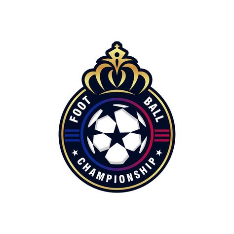 Soccer, Football Club Logo Design Football Logo Design Soccer Sports, Football Club Logo Design, Logo Design Football, Escudo Real Madrid, Logo Futsal, Club Logo Design, Championship Logo, Football Badge, Football Logo Design