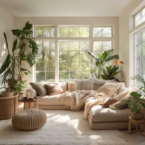 Cloud Couch Living Room Decor Bohemian, Living Room Ideas Cloud Couch, Living Room L Couch Ideas, Dove Couch Living Room, Beige Comfy Couch, Cosy Interior Living Room, Ivory Couch Living Room Ideas, Khaki Couch Living Room Ideas, Modern Living Room Tan Couch