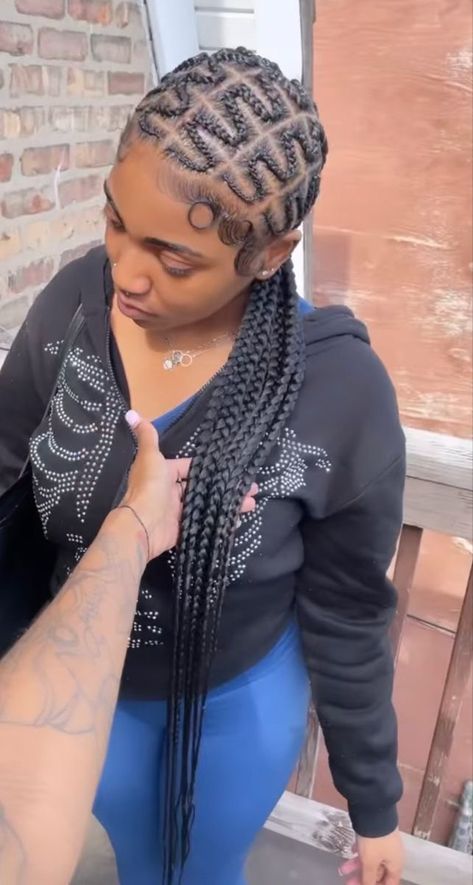 Design Straight Back Braids, Straight Back Feed In Braids With Design, Snake Braids, Small Feed In Braids, Long Cornrows, Protective Braids, Black Kids Braids Hairstyles, Lemonade Braids Hairstyles, Black Ponytail