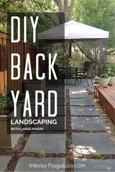 How to expand your outdoor living space with large stone patio pavers and garden moss varieties, a DIY weekend outdoor project. Backyard Paver Ideas Budget, Large Paver Patio Ideas, Large Stone Pavers, Stone Patio Pavers, Diy Stone Patio, Large Concrete Pavers, Diy Paver, Concrete Paver Patio, Stone Backyard