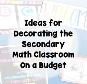 Ideas for decorating middle and high school math classrooms without spending much money! Math Decorations, Classroom Organization High School, Secondary Math Classroom, Middle School Classroom Decor, High School Math Classroom, Math Bulletin Boards, Math Classroom Decorations, Classroom Decor High School, Middle School Math Classroom