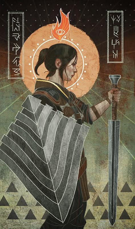 Dragon Age Tarot Cards, Dragon Age Tarot, Blitz Design, Dragon Age Art, Tarot Card Art, Tarot Cards Art, Dragon Age Inquisition, Tarot Art, Arte Fantasy