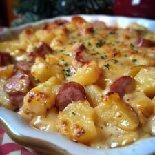 Kielbasa And Potatoes, Sausage And Potatoes, Dinner Pork, Smoked Sausage Recipes, Kielbasa Recipes, Cheesy Potato Casserole, Kielbasa Sausage, Pan Cooking, Sausage Dishes