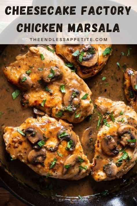 Cheesecake Factory Chicken Marsala Recipe, Mashed Potatoes And Asparagus, Cheesecake Factory Chicken, Potatoes And Asparagus, Chicken Wine, Black Color Hairstyles, Chicken Marsala Recipe, Marsala Recipe, Cheesecake Factory Recipes