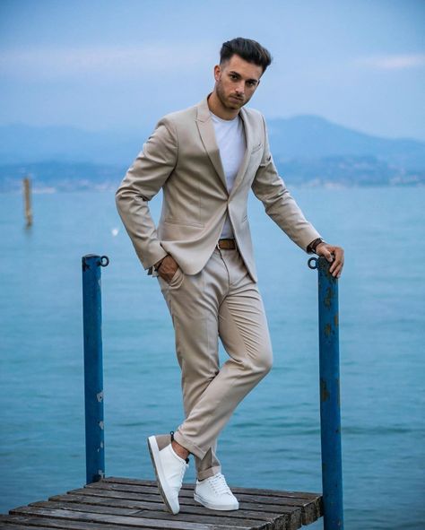 Men’s Cream Suit, Cream Colour Blazer For Men, Sand Suit Men, Cream Colour Suit For Men, Cream Suit Men Wedding, Cream Suit Men, Cream Color Suit, Tan Suit Men, Sand Suit