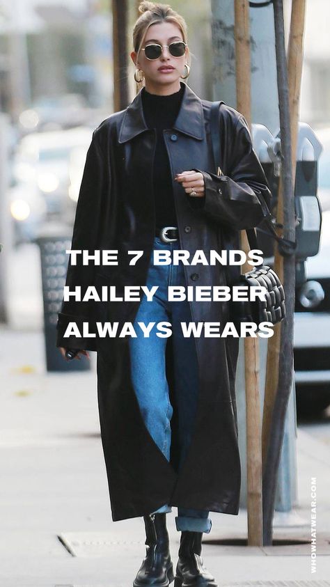 Hailey Bieber swears by these 7 brands for a flawless outfit. Celebrity Outfits To Recreate, Hailey Bieber Outfits Street Style, Hailey Bieber Style Street, London Outfit Ideas, Outfits To Recreate, Celebrity Winter Style, Hailey Bieber Street Style, Hailey Bieber Outfits, Oversized Blazers