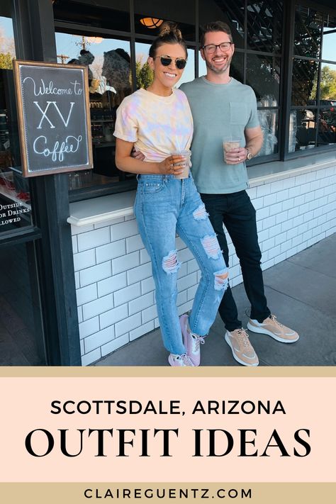 Brunch Outfit Arizona, Weekend In Scottsdale Arizona Outfits, Scottsdale Fashion Outfits, Outfit Ideas Arizona, Arizona February Outfits, Scottsdale Vacation Outfits, Outfits To Wear In Arizona, Phoenix Arizona Fashion Style, Scottsdale Arizona Outfits October