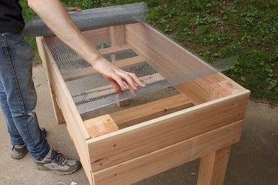 Diy Cedar Planter Box, Bed Construction, Elevated Garden Bed, Elevated Garden, Elevated Planter Box, Raised Gardens, Garden Beds Diy, Cinder Block Garden, Elevated Gardening