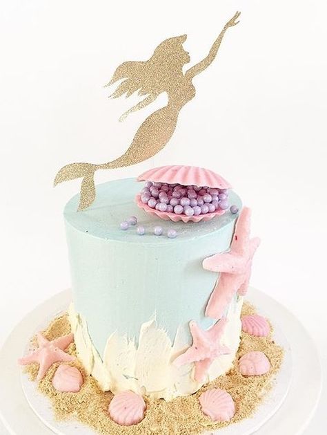 Ariel Cake, Little Mermaid Cakes, Mermaid Birthday Cakes, Ariel Birthday, Unicorn Cake Topper, Mermaid Parties, Mermaid Cakes, Unicorn Cake, Mermaid Birthday Party