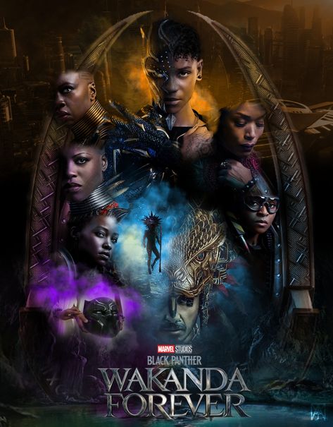 Black Panther Wakanda Forever Poster Design on Adobe Photoshop Black Panther Wakanda Forever Poster, Wakanda Forever Wallpaper, Wakanda Forever Poster, Black Panther Pics, Black Panther Mask, All Marvel Movies, Forever Wallpaper, Poster Marvel, Photoshop Edits