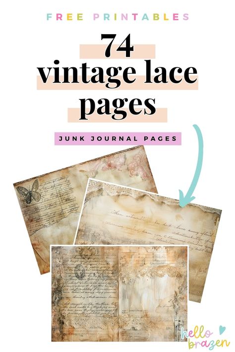 Junk Journals Archives - Hello Brazen New Junk Journal Ideas, Vintage Brown Paper Background, Vintage Papers Printable Free, Vintage Seed Packets Printable Free, How To Make Paper Look Vintage, Vintage Journal Ideas Free Printables, Free Vintage Printables Shabby Chic, Vintage Book Pages Printable, Vintage Paper Background Free Printables