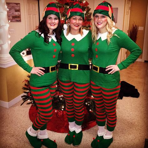 Merry Elf-mas! Christmas Elf Costume Christmas Elf Costume Diy, Diy Elf Costume, Diy Christmas Costumes, Diy Christmas Elves, Christmas Character Costumes, Elf Costumes, Christmas Costumes Women, Pirate Costume Diy, Christmas Elf Outfit