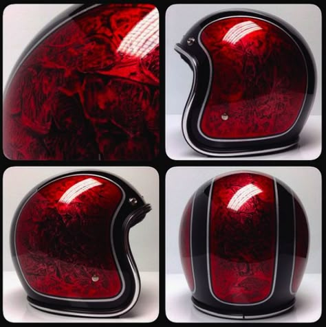 Airbrush Helmet, Custom Helmet Paint, Motorcycle Helmets Art, Airbrushed Helmets, Custom Motorcycle Paint Jobs, Cool Helmets, Мотоциклы Harley Davidson, Kustom Paint, Custom Paint Motorcycle