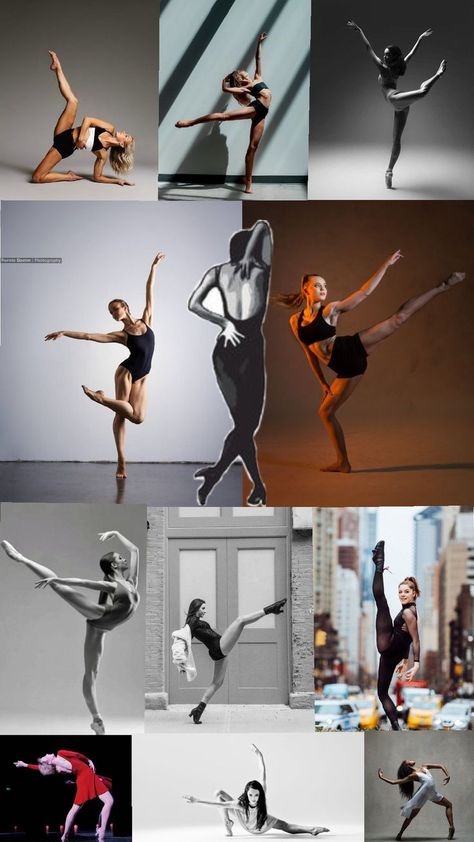 mood board of different positions to use when creating a dance portfolio Dance Portfolio, Shot Ideas, Mood Board, Portfolio