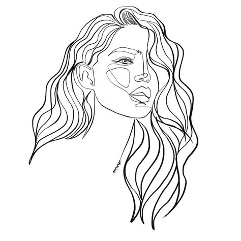 Attabeira One-line Art on Instagram: “Hair for days ✨ . . . . #onelinedrawing #oneline #onelineart #onelinedrawing #illustration #art #onelinerepost #oneliner #onelinedrawing…” Line Art Hair, Hair Line Art, Hair Embroidery, Line Drawing Tattoos, One Line Tattoo, Afro Latina, Dreamy Artwork, Canvas Drawing, Drawing Tattoo