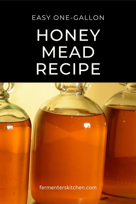 Mead Recipe 1 Gallon Honey, Diy Mead Recipe, Easy Mead Recipe, How To Make Honey Mead, Homemade Mead How To Make, How To Make Mead Honey, How To Make Mead Recipes, 1 Quart Mead Recipe, Honey Mead Recipe Homemade