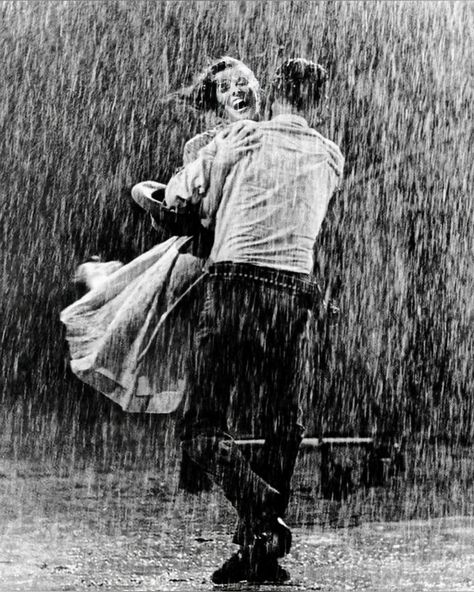 1950s Love Aesthetic, Olden Day Love, Dancing In The Rain Couple, Couples In The Rain, Old Love Aesthetic, Old Fashion Love, 50s Couple, Old Time Love, 50s Love