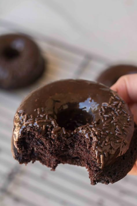 Chocolate Donuts Baked, Pumpkin Donuts Recipe, Donut Baking Pan, Doughnut Recipe Easy, Lifestyle Of A Foodie, Baked Donut, Doughnut Recipes, Homemade Donuts Recipe, Small Batch Recipes