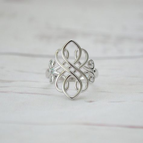 Celtic Knot Ring Mens, Celtic Rings Women, Silver Celtic Rings, Bohemian Princess, Silver Infinity Ring, Endless Knot, Ornate Ring, I Just Cant, Witch Queen