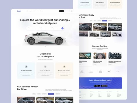 Car Rental Website Design by Akikul Haque on Dribbble Rental Car Website, Rental Website Design, Ride Sharing App, Car Rental Website, Website Ui Design, Car Png, Rent Car, Web Mockup, Ui Design Website