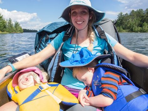 Canoeing with Babies – The Basics | We Found Adventure great tips! Laundry basket for baby, comfy seats, SNACKS, suckers, their own paddle tied or not tied short rope, toys tied, sticks and rocks etc Subaru Car Camping, Kayaking With Kids, Canoe Seats, Boundary Waters Canoe Area Wilderness, Quiet Nature, South Dakota Vacation, Boundary Waters Canoe Area, Campfire Recipes, Planning Trips