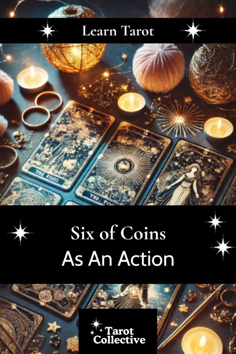 Explore the generous energy of the Six of Coins as an action card in your tarot readings. Learn how this card encourages acts of kindness, balanced giving and receiving, and how it can guide you towards creating equitable relationships and opportunities in your life. Dive deep into the interpretation and uncover practical ways to embody its message of sharing and support. Tarot Questions, Empress Tarot Card, Wands Tarot, Daily Tarot Reading, Cups Tarot, Swords Tarot, Learn Tarot, Yes Or No Questions, Action Cards