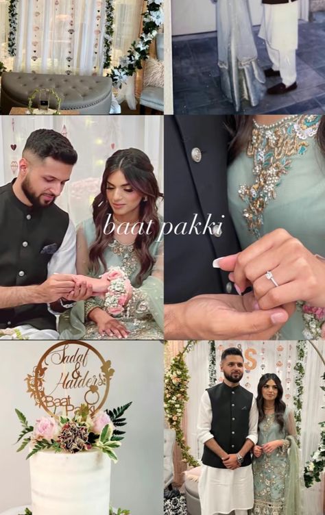 Baat Pakki Announcement, Baat Pakki Cake Ideas, Bride Instagram Story, Baat Pakki Decorations, Baat Pakki Decor, Baat Pakki Decorations At Home, Muslim Engagement Look, Baat Pakki Dress, Baat Pakki Outfit