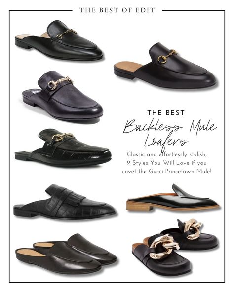 The Best Backless Mule Loafers - 9 Styles You Will Love! - Beyond The Shop Door Mule Loafers, Shop Door, Backless Loafers, Loafer Mules, Flat Shoes, Mule, Wardrobe Staples, Classic Black, Luxury Homes